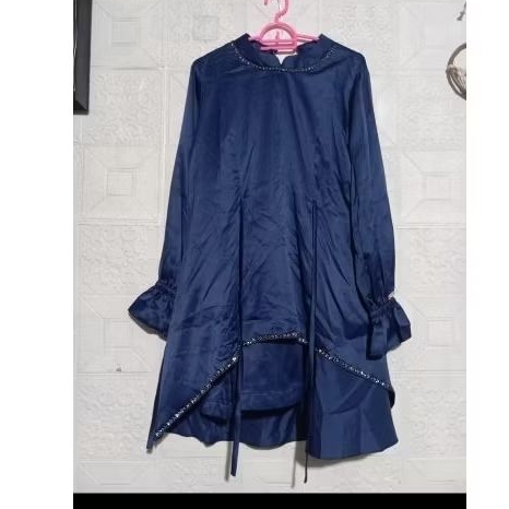 baju kondangan biru Dongker