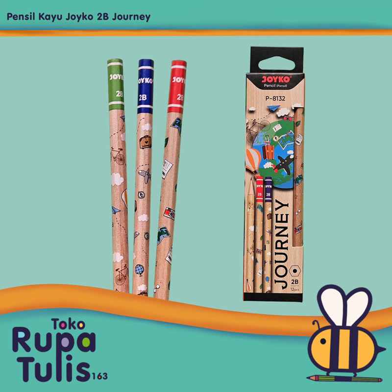 

JOYKO - Pensil Kayu 2B Journey P8132 - SATUAN (1pcs)