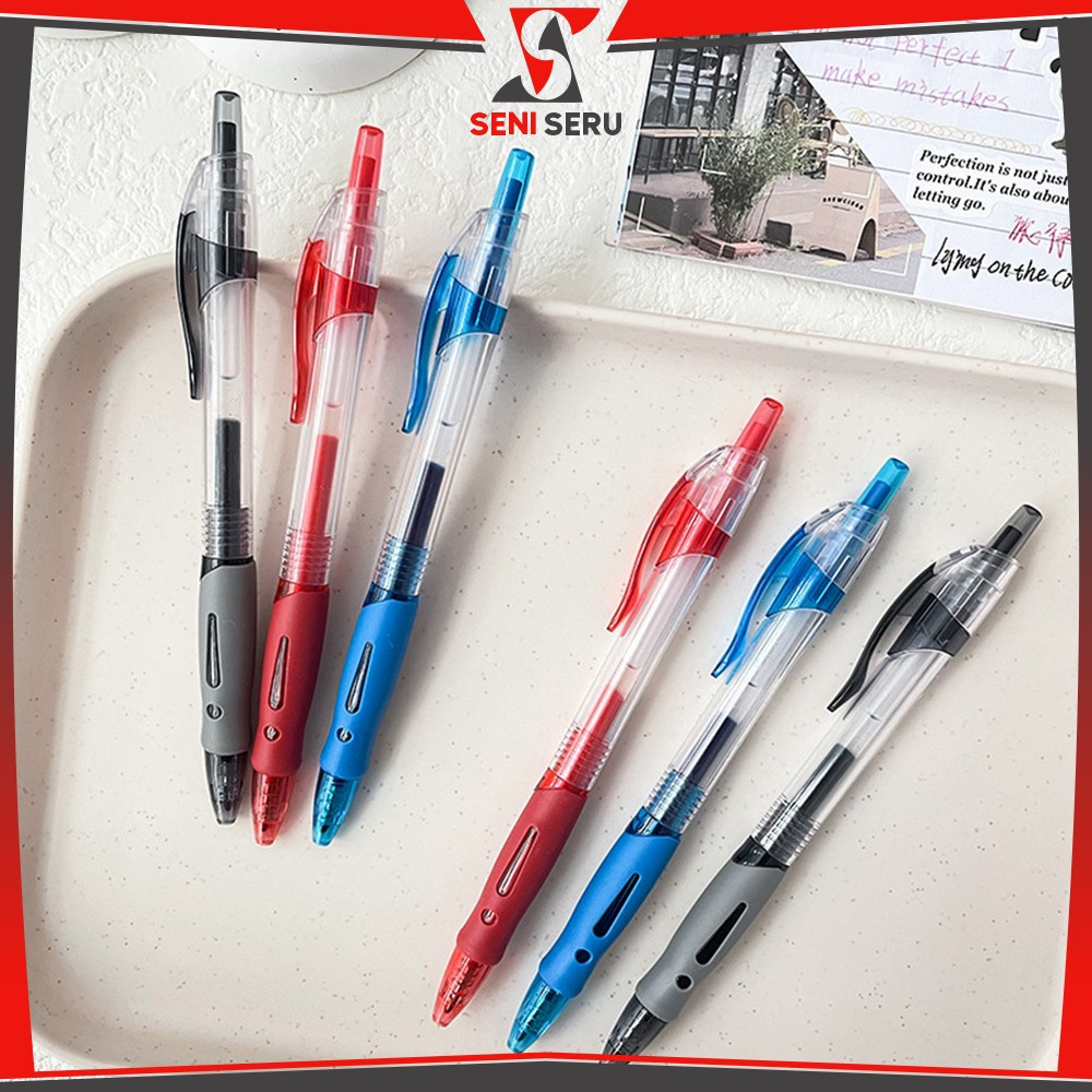 

Pulpen Cetekan Standar Ink 0.5mm / Pena Mekanik Polos Tinta Cair Alat Tulis Kantor Sekolah Seni Seru A105