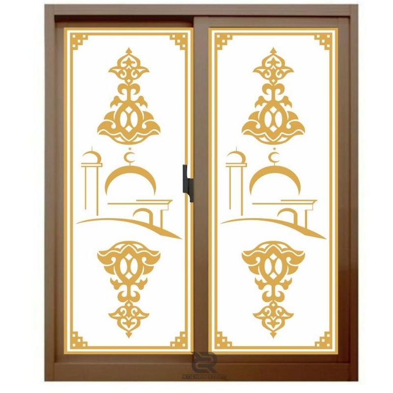 CUTTING STICKER ARAB KALIGRAFI KACA MASJID, RUMAH, KANTOR, DLL