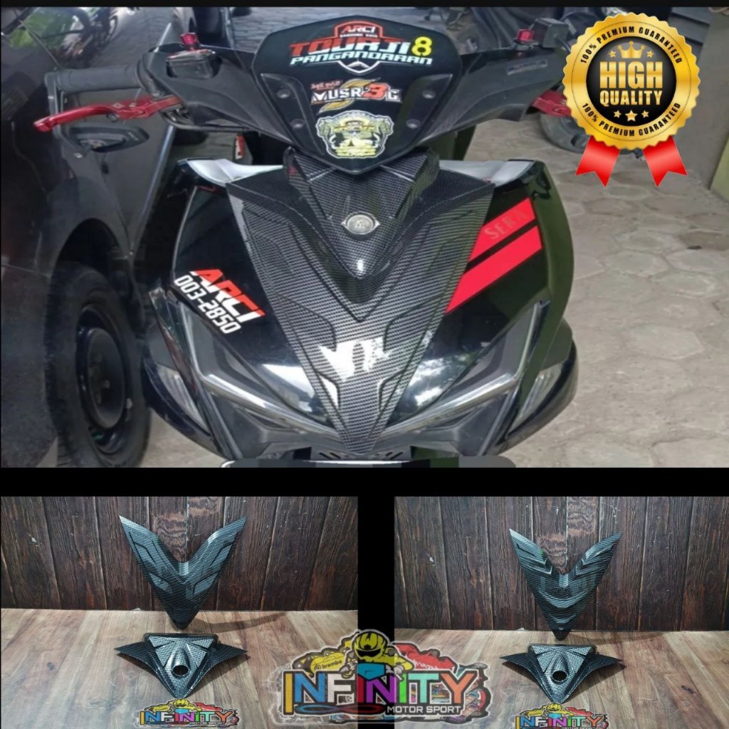 PAKET DASI DEPAN AEROX 155 OLD 2017 2018 2019 2020 CARBON NEMO DADA DEPAN BESAR AEROX V