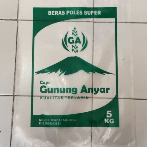 Sablon Plastik Beras Bening 10Kg Free Desain Plastik Kemasan Beras