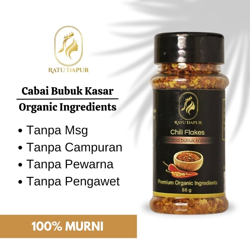 

Cabai Bubuk Kasar Chili Flakes Bumbu Rempah Masakan Ratu Dapur