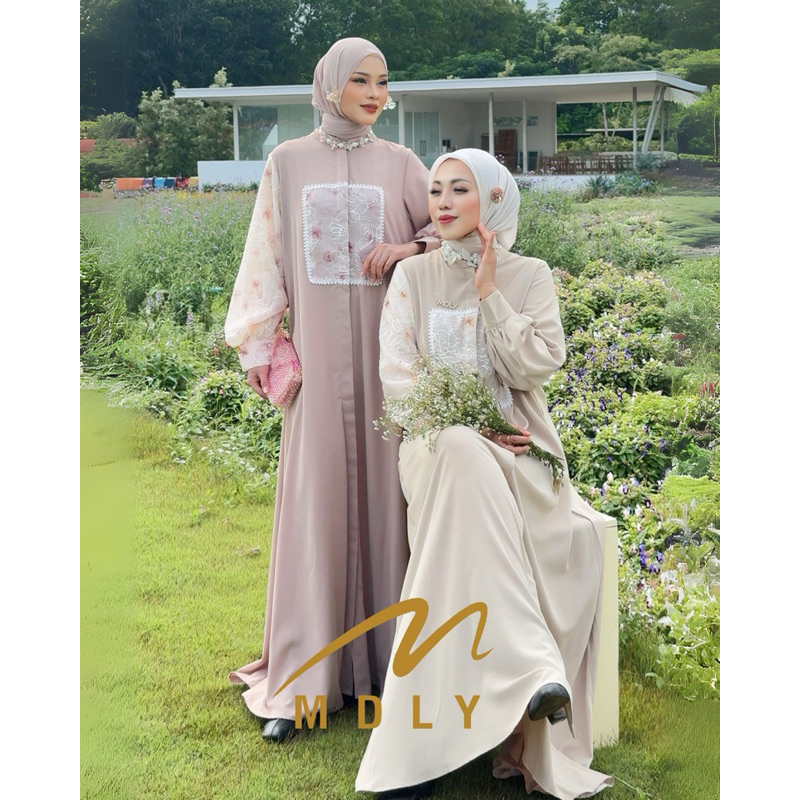 HAURA DRESS MDLY | HARUNA DRESS MDLY | DRESS POLOS MDLY TERBARU | DRESS ORI MDLY | GAMIS POLOS PREMI