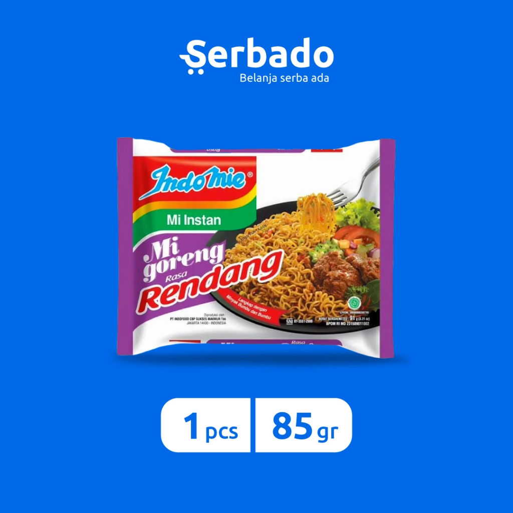 

Indomie Goreng Rendang 85gr