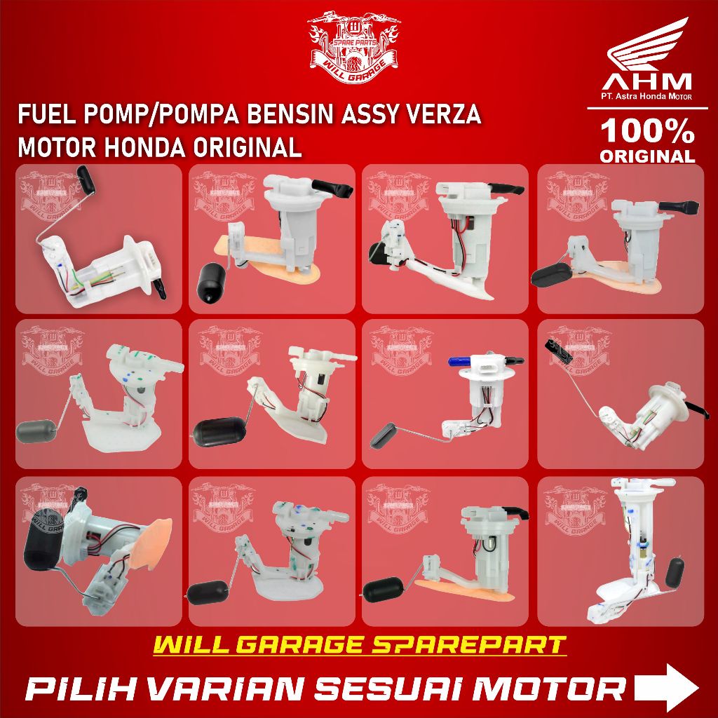 FUEL POMP / POMPA BENSIN ASSY / MOTOR HONDA ORIGINAL / VERZA / VARIO / SONIC / GTR 150 / SPACY / MEG