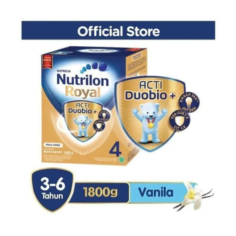 

Nutrilon Royal 4 Susu Bubuk Vanila Susu Formula 1800g Susu Pertumbuhan Anak 1,8kg 3-6 tahun