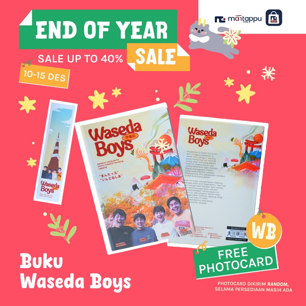 [Ready Stock] Buku Waseda Boys (Single Book)_Jerome Polin_Nihongo Mantappu