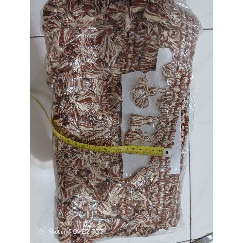 renda coklat/rumbai coklat mewah benang padat/rumbai gorden/renda gorden