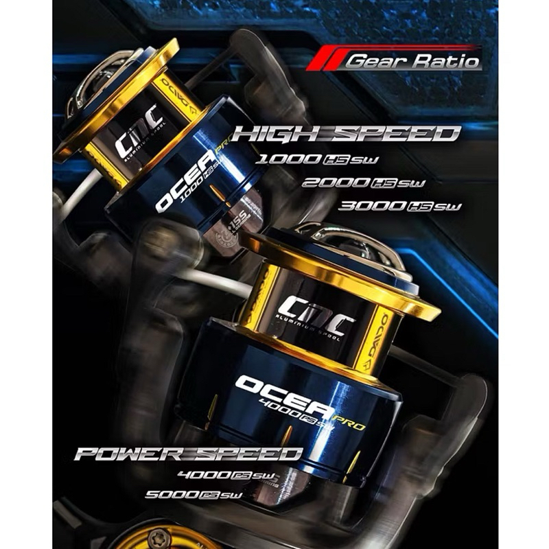 NEW  REEL SPINNING DAIDO OCEA PRO 1000 - 5000 HSSW