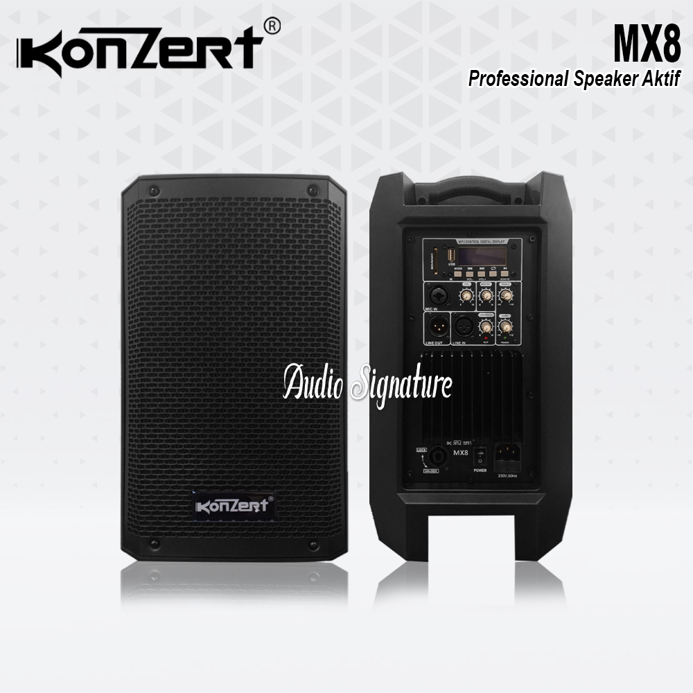 Speaker Aktif 8 Inch Konzert MX 8 | MX8 Bluetooth USB Original Audio Seven
