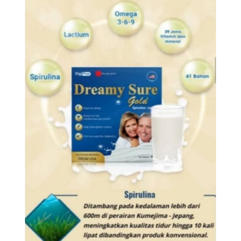 

TOP PRODUK READY DREAMY SURE GOLD , 16 SACHET , SUSU KESEHATAN PRIA DAN WANITA IMPORT