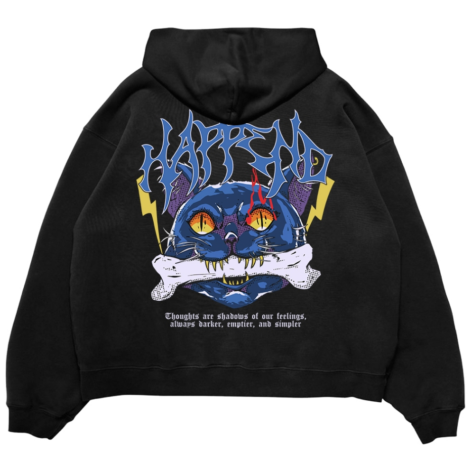 VANKA | HOODIE BOXY OVERSIZE | DARK CAT