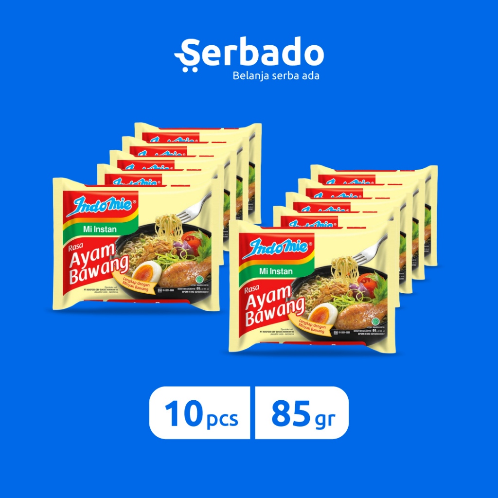 

Indomie Kuah Ayam Bawang 69gr (Isi 10 pcs)