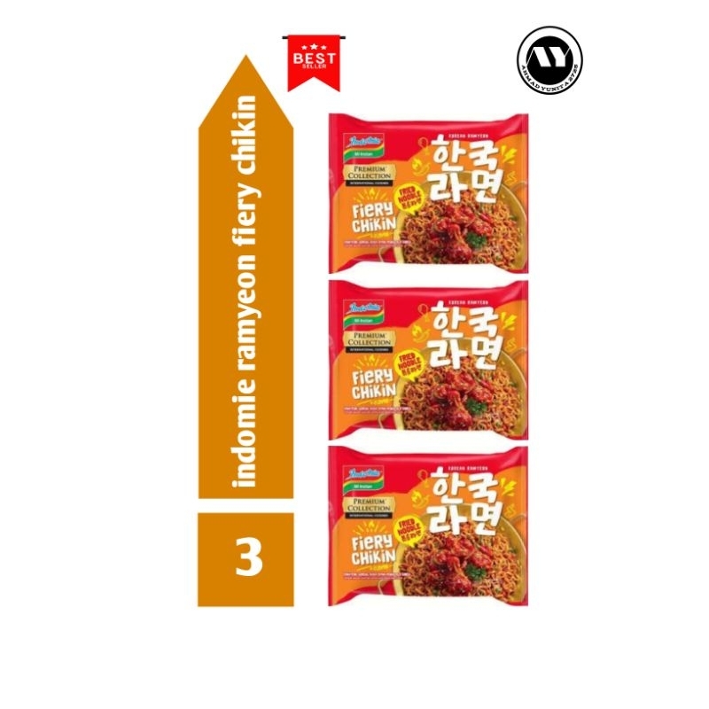 

indomie ramen premium fiery chikin goreng 3pcs