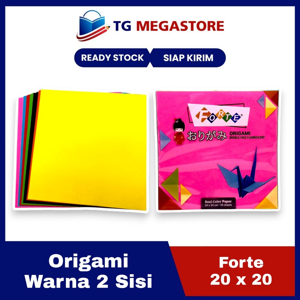 

Kertas Lipat ( Origami ) Forte 20 x 20 cm - 25 lbr