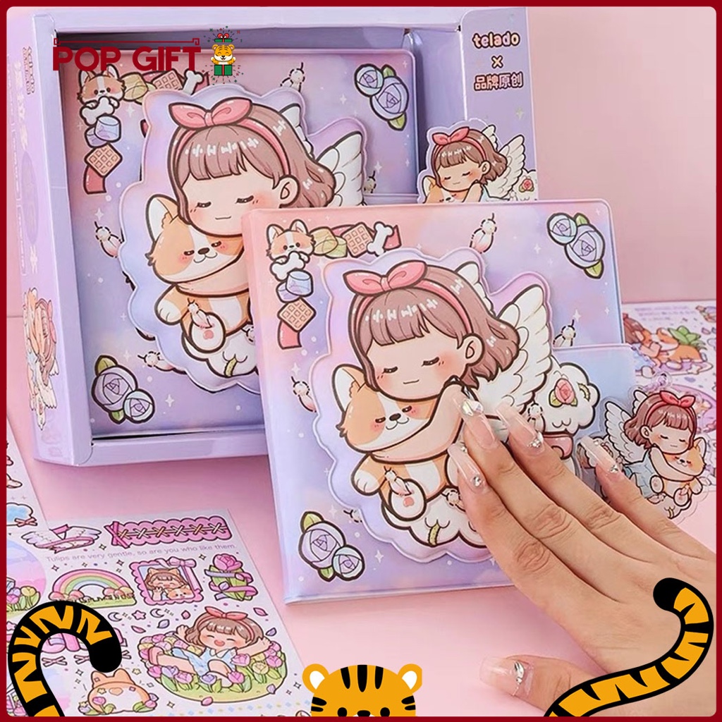 

PG Buku Jurnal Squishy Buku Diary Notebook Aesthetic Dodogirl With Dog Buku Motif Kartun TLD134