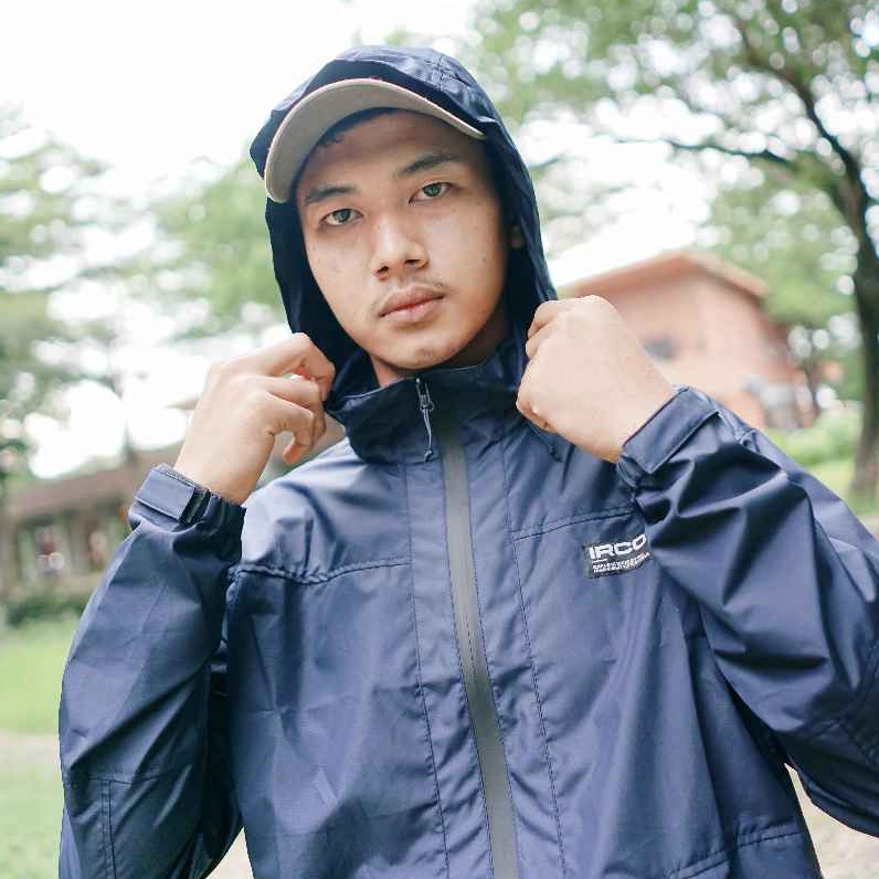 Jaket Lipat Irco Windbreaker Outdoor Waterproof - Jaket Olahraga Pria Wanita Parasut Joging Anti Air