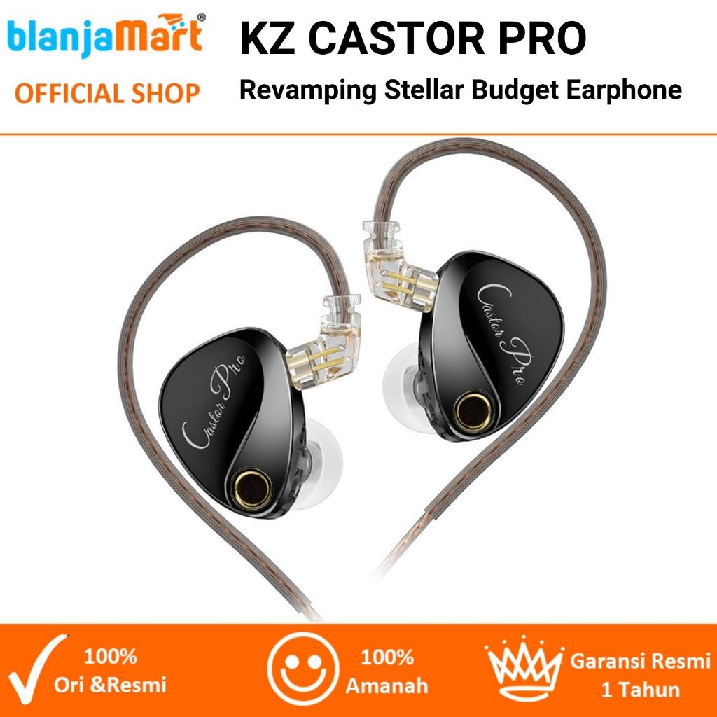 KZ CASTOR PRO Dual DD In Ear Metal Earphone