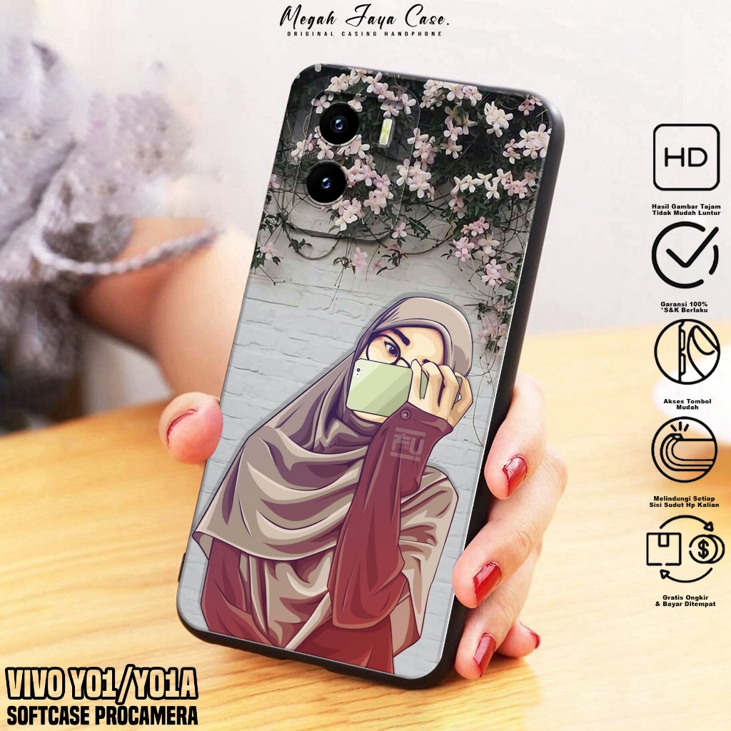 Softcase VIVO Y01 / Y01A - Case Hp VIVO Y01A / Y016 Motif HJB - Casing Hp VIVO Y01 -  Silikon Hp VIV