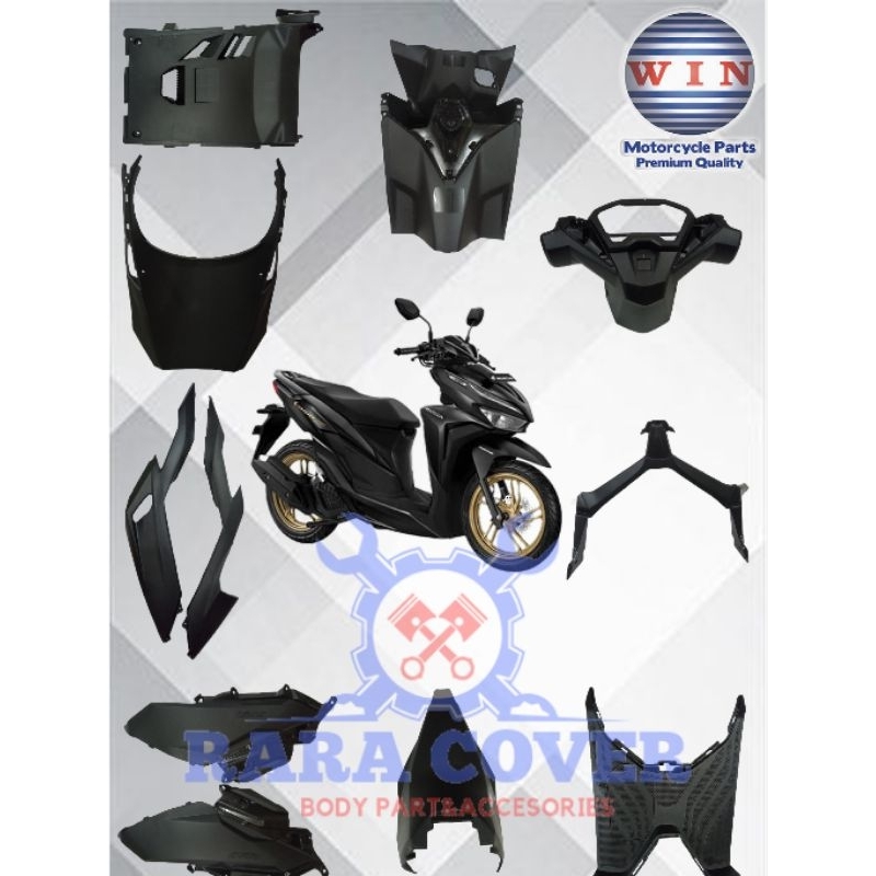TERMURAH COVER / KAPER BODY KASAR FULL SET HONDA VARIO 125/150 NEW GEN 1 2018-2019-2020-2022//ACCESO