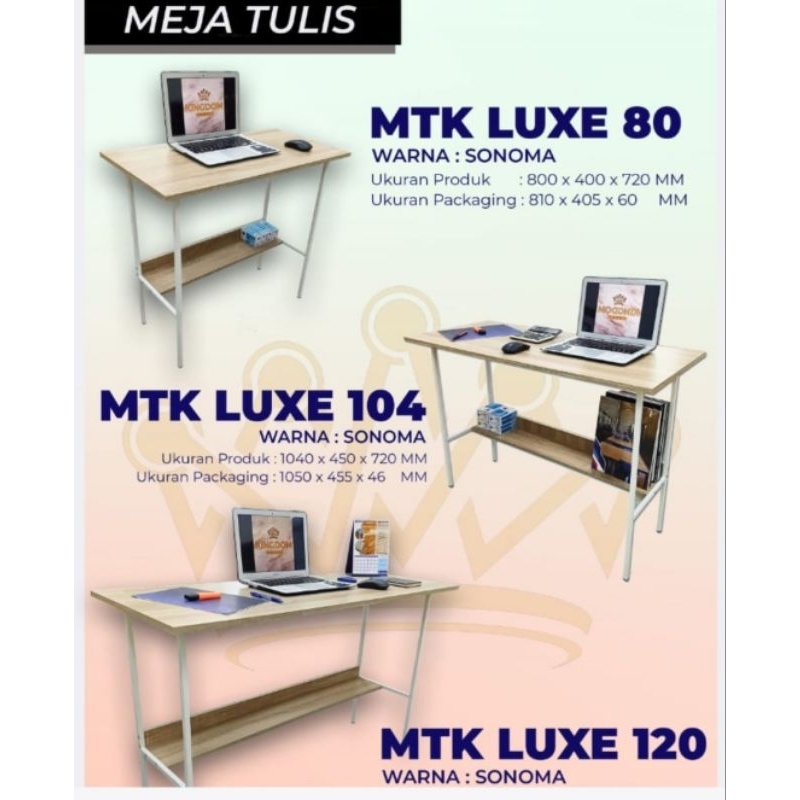 Meja Kerja / Meja belajar Kingdom MTK Luxe 80