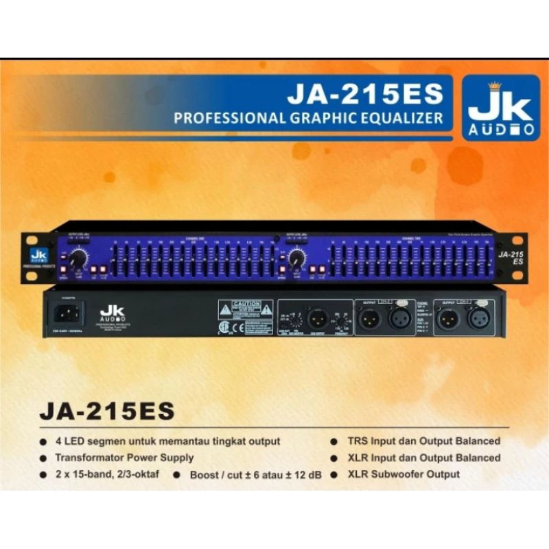 equaliser JK audio type JA 215ES + sub