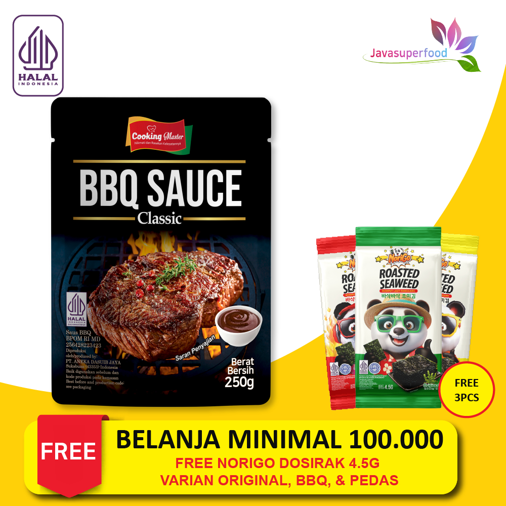 

[HALAL] Saus BBQ korea 250gr / Sauce daging BBQ STEAK