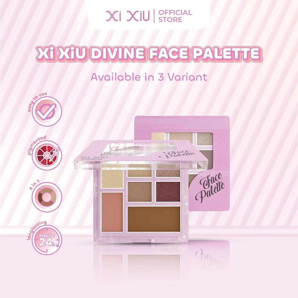 Xi Xiu Divine Face Palette | Eyeshadow Highlighter Blush On Contour