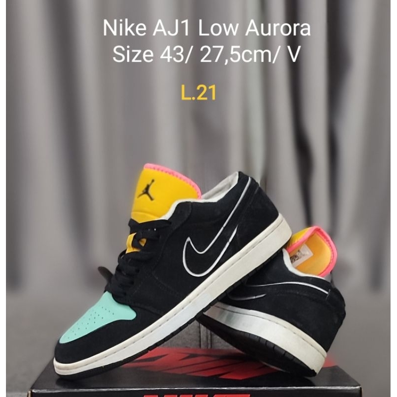 N1ke AJ1 Low Aurora
