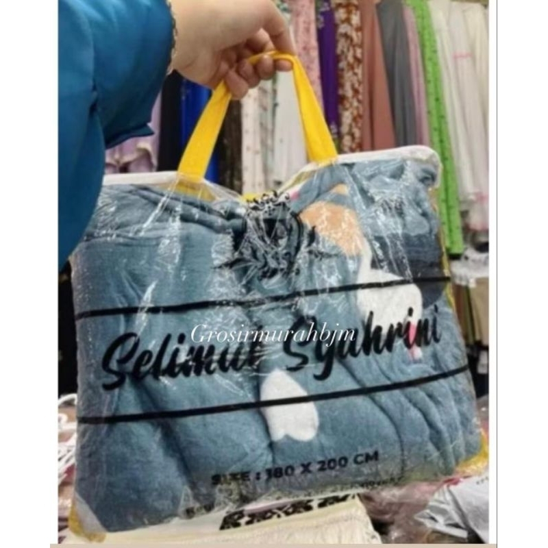 Selimut Motif Dewasa Tebal Lembut Adem UK 180x200 Free Tas Termurah