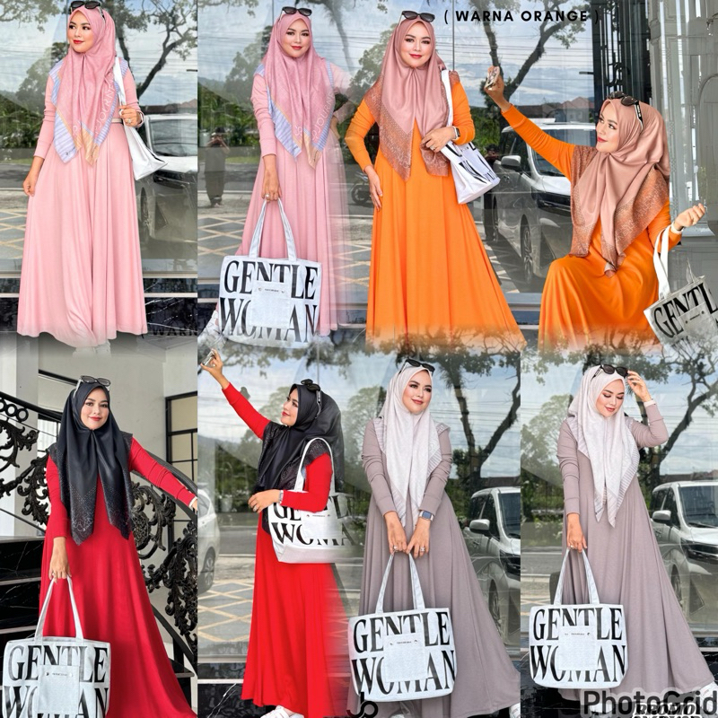 Sabrina Dress by Journey Scarves Original Gamis Knit Premium Sabina Lembut Menyerap keringat