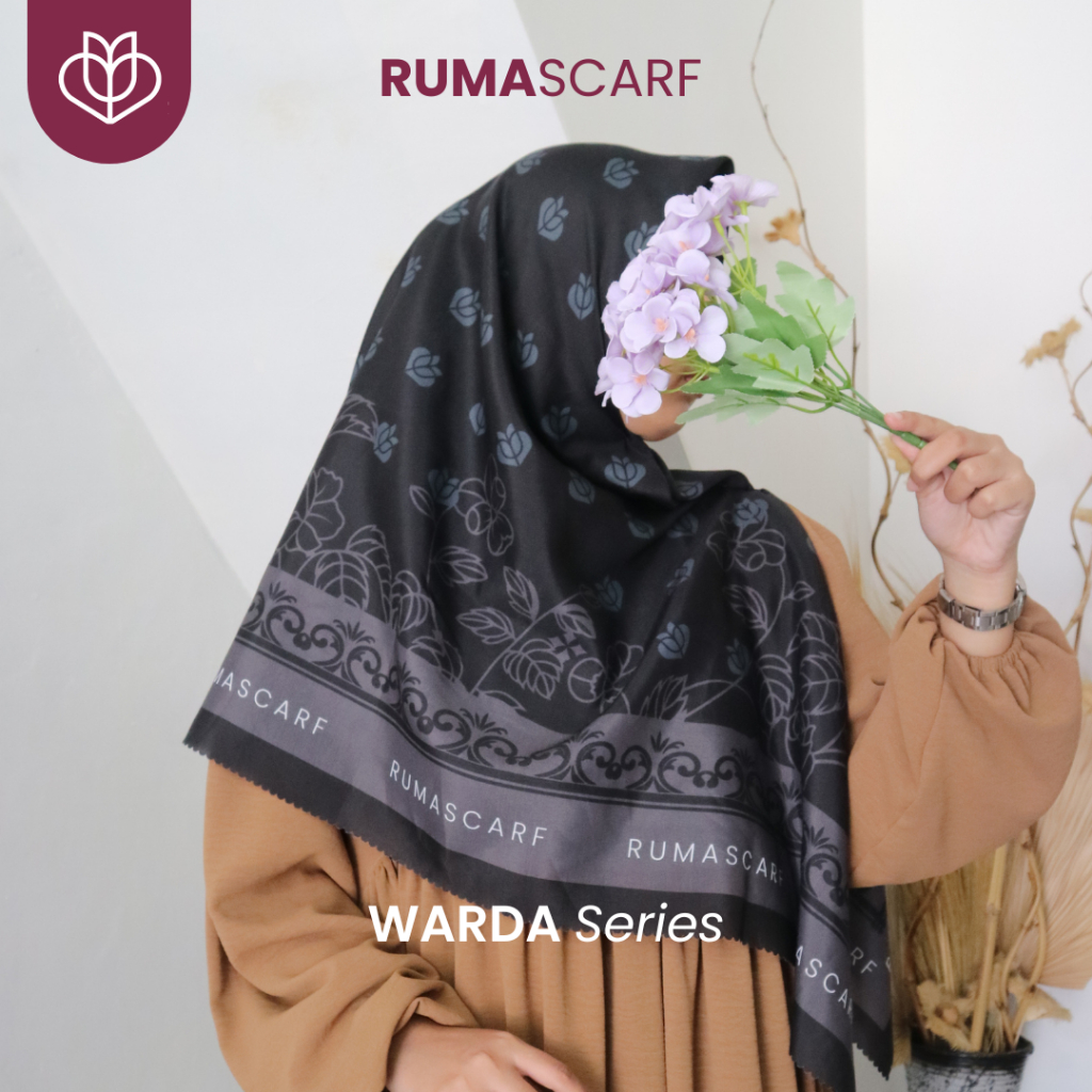 Ruma Scarf - WARDAH Series Hijab Segiempat Motif Eksklusif Syari