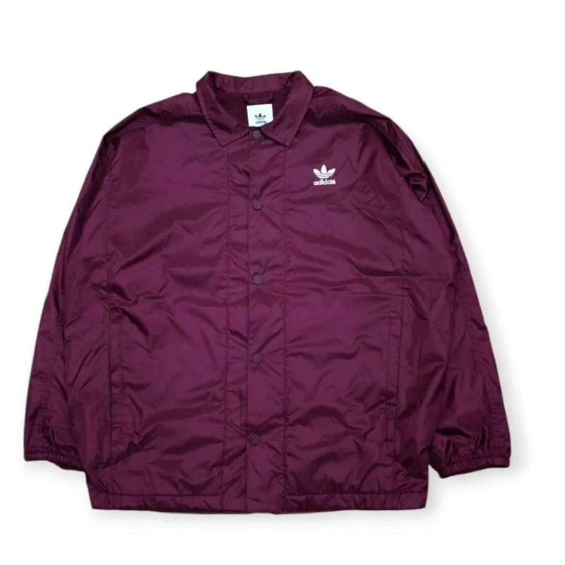 Coach jacket adidas merah maroon likenew