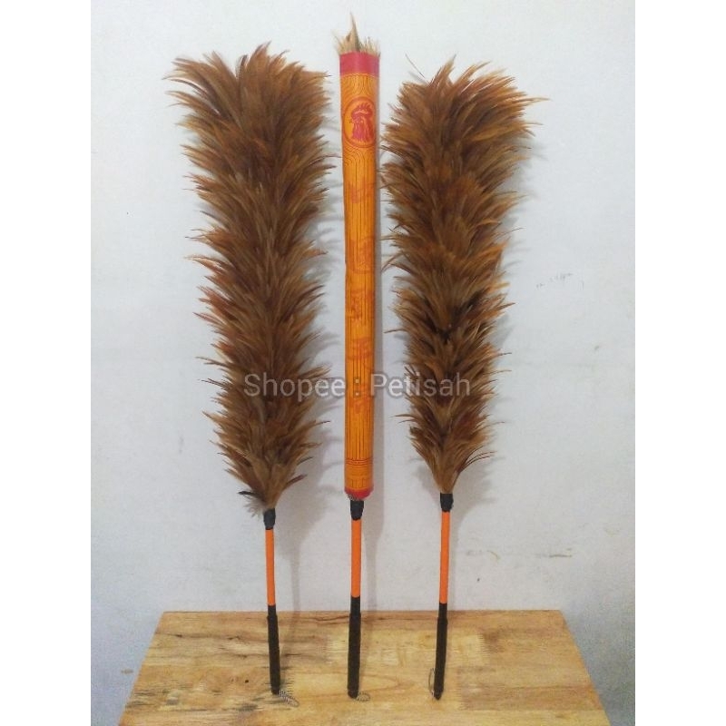 Kemoceng Bulu Ayam Super Jumbo Premium Import Size L / Bulu Ayam Pembersih Debu / Feather Duster / K