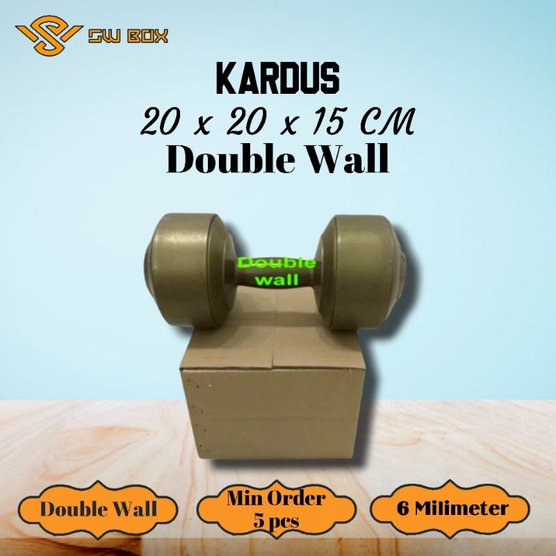 

Kardus Double Wall Ukuran 20x20x15 CM Box untuk packing DW