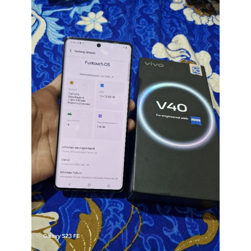 VIVO V40 12/256GB second fullset