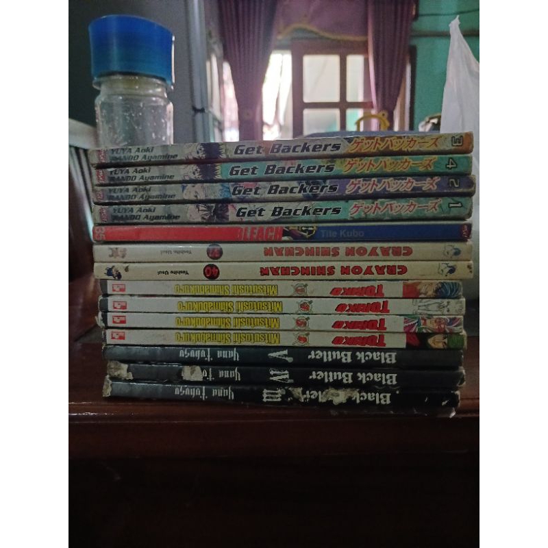 Paket komik black butler, shinchan,toriko dan get backers,bleach