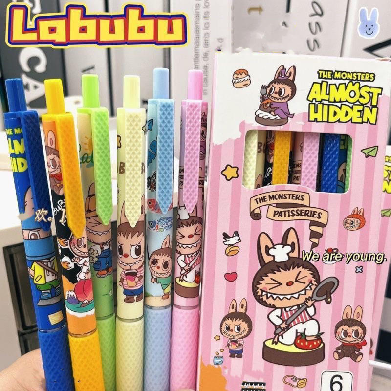 

Pulpen Labubu The Monsters anak sekolah pulpen gel 0.5mm karakter lucu