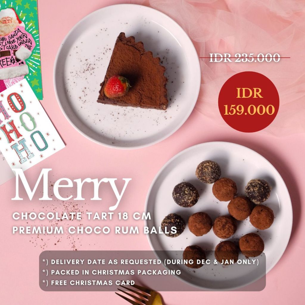 

CHRISTMAS HAMPERS NATAL / BINGKISAN / PARCEL - COKLAT TART RUM BALLS