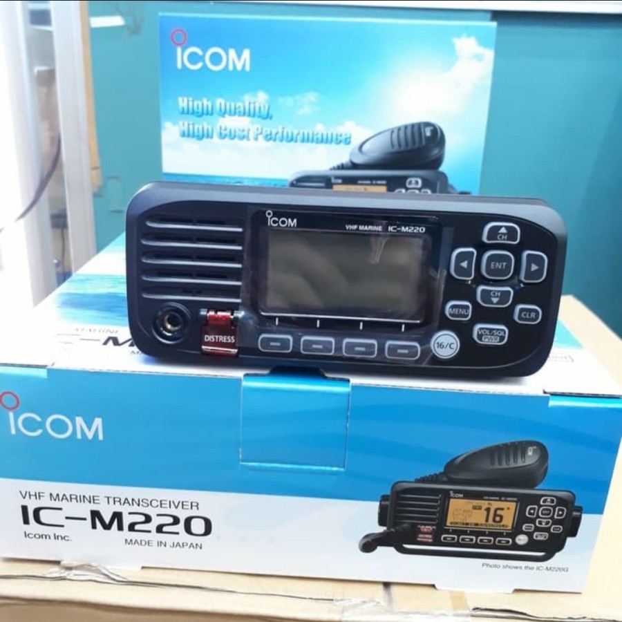 Paket Radio ICOM M220 dengan Antena VHF Marine Icom M220