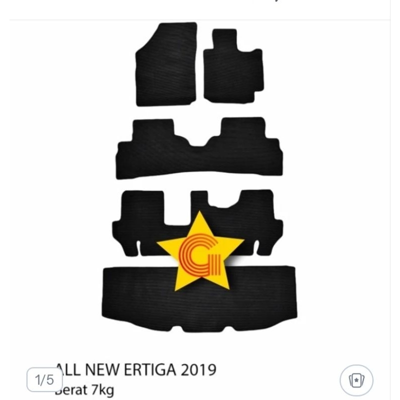 karpet mobil All New Ertiga 2022 full set type Jahit