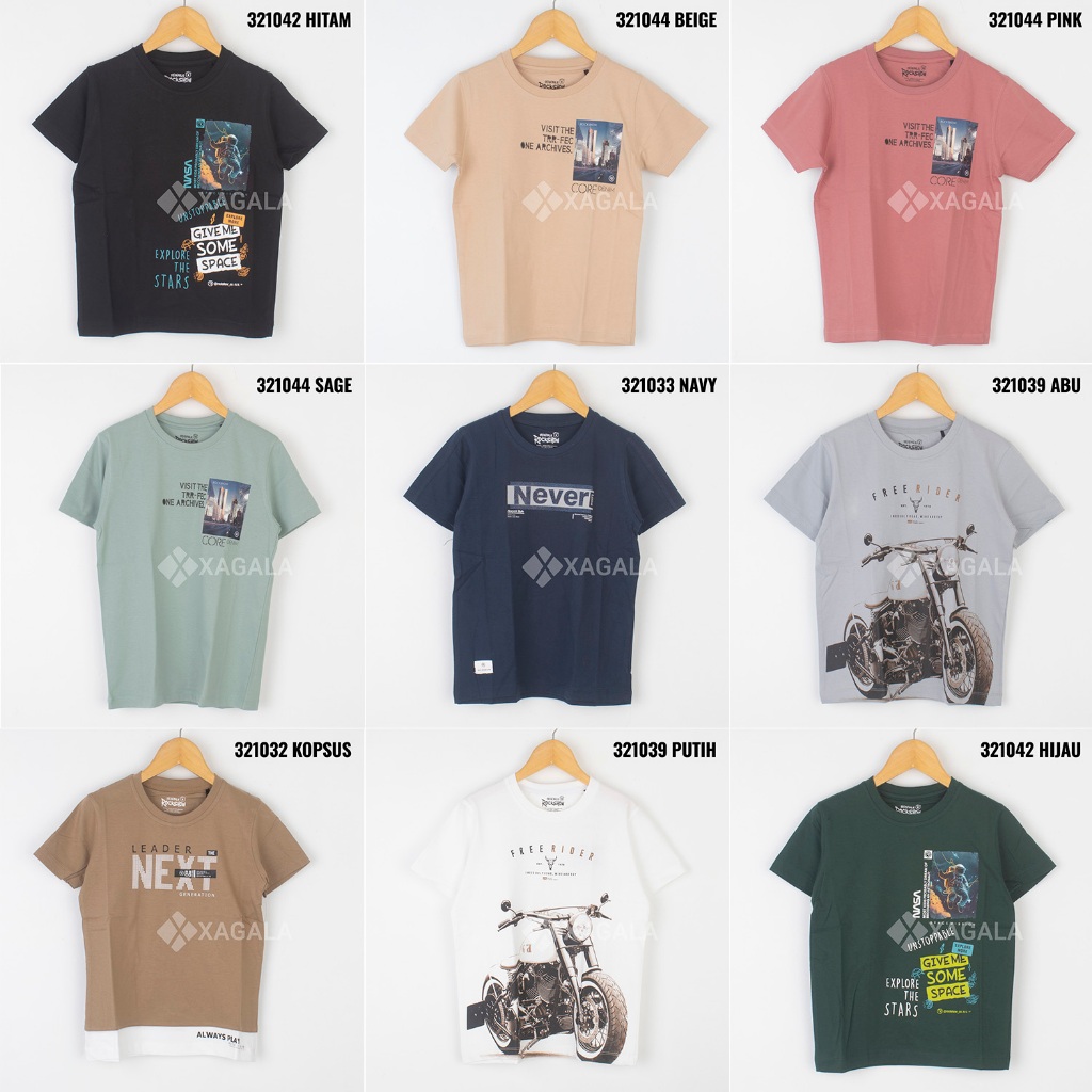 KAOS ANAK LAKI LAKI TANGAN PENDEK BAJU KAOS ANAK ROCKSHOW KIDS RO7