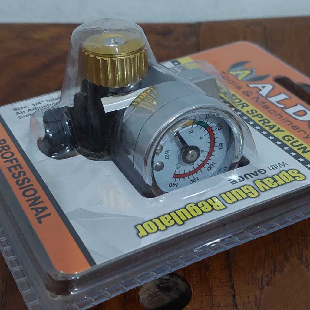 ALDO AR-2003 Spray Gun Air Regulator 1/4" - Pengatur tekanan angin pada spray gun cat