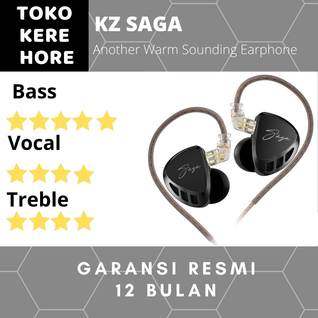 KZ SAGA Single DD In Ear Earphone Metal with MIC