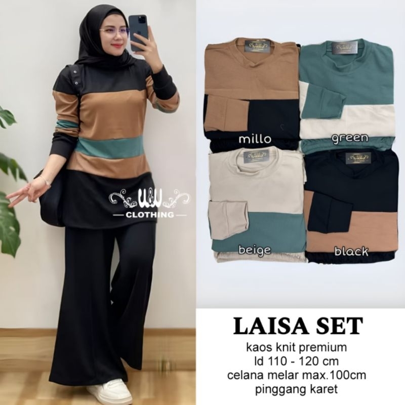 SETELAN BLOUSE WANITA JUMBO/LAISA/ONESET BLOUSE WANITA KNIT PREMIUM JUMBO LD 120 CM FIT XXL