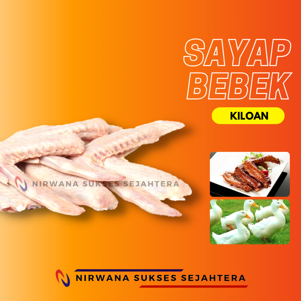 

SAYAP BEBEK PEKING UTUH / PEKING DUCK WING FULL (KILOAN)