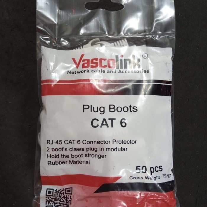 konektor Vascolink PlugBoot RJ45 Cat6 Plug Boot Cat 6