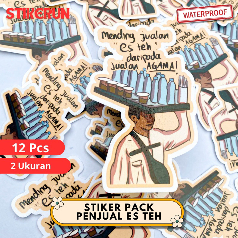 

Stiker Pack Mending Jualan Es Teh Dibanding Jualan Agama / Sticker Motor Mobil Tumbler