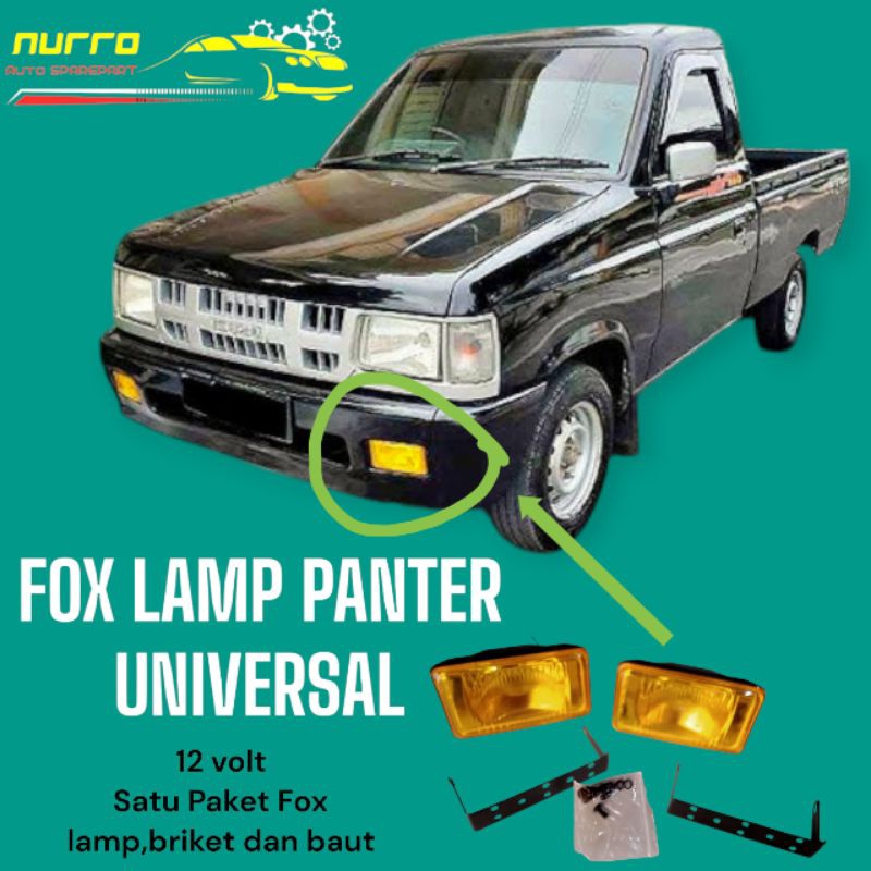 LAMPU FOX LAMP PANTHER UNIVERSAL/LAMPU KABUT WARNA KUNING/FOX LAMP PANTER UNIVERSAL WARNA KUNING/LAM